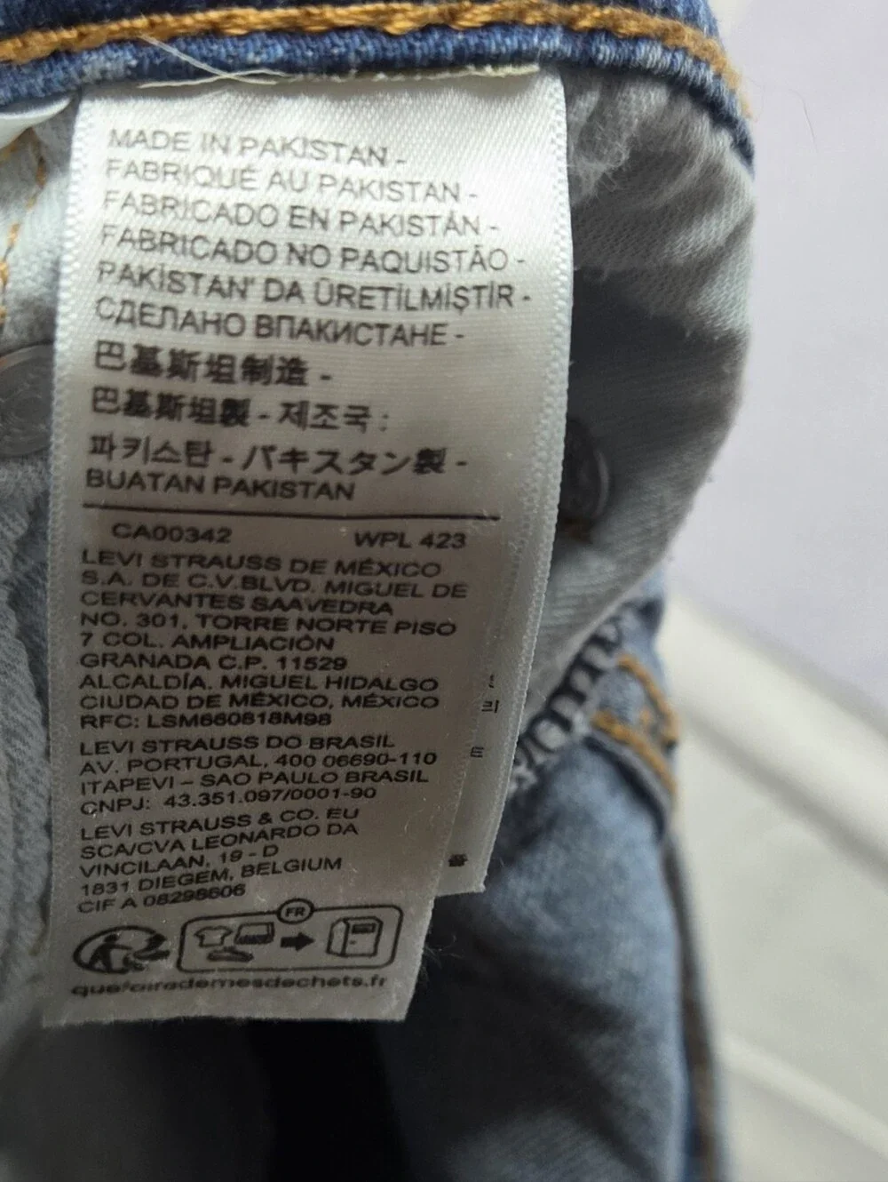 Levi's 505 Regular Fit Jeans Mens 36x32 Blue Straight Stretch Denim ExCond